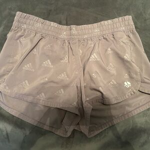 Adidas running shorts- purple